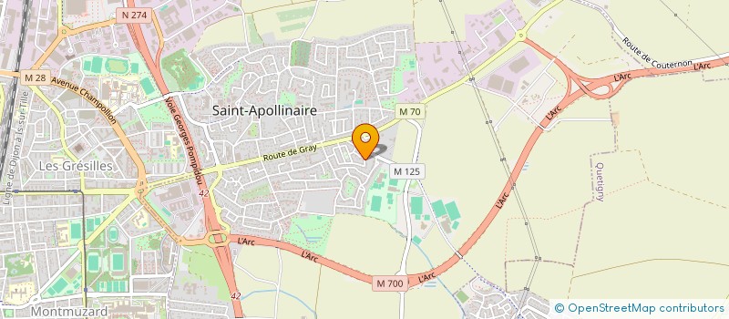 localisation de l'entreprise MONSIEUR ABDELKADER ZIDAN à SAINT-APOLLINAIRE