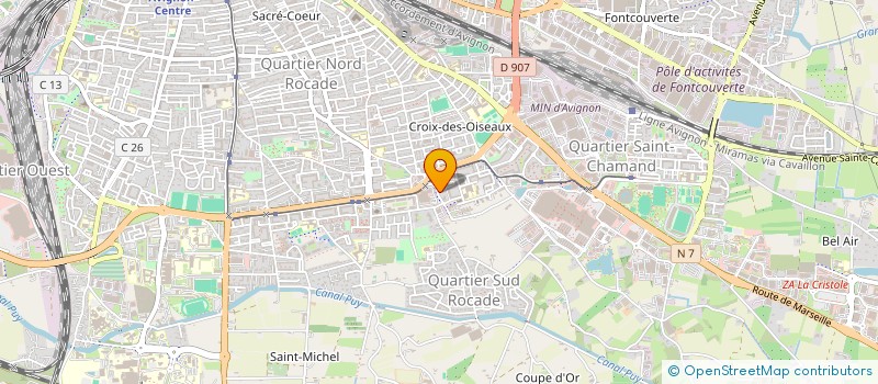 localisation de l'entreprise MONSIEUR ABDELKADIR BAHOUCHE  AVIGNON