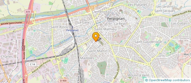 localisation de l'entreprise MONSIEUR ABDELKADIR BENAMER  PERPIGNAN