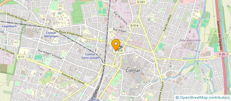 localisation de l'entreprise MONSIEUR ABDELKADIR BETIDJI  COLMAR