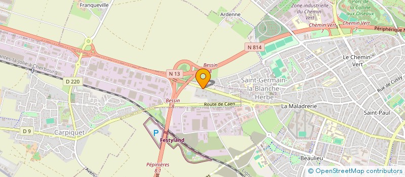 localisation de l'entreprise MONSIEUR ABDELKADIR HADJ BENELEZAAR  CARPIQUET