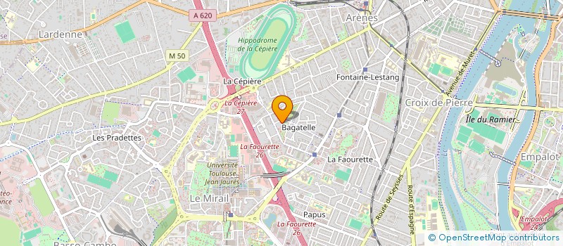 localisation de l'entreprise MONSIEUR ABDELKADIR RAHAL  TOULOUSE