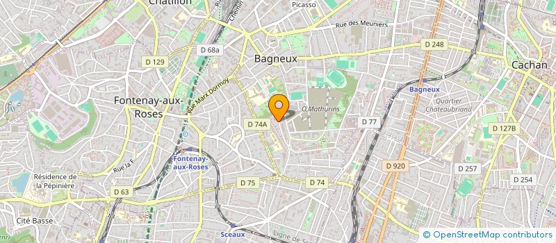localisation de l'entreprise MONSIEUR ABDELKARIM ABID  BAGNEUX