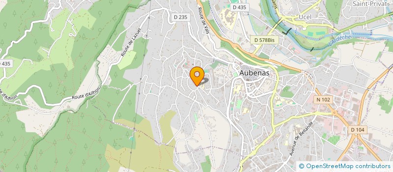 localisation de l'entreprise MONSIEUR ABDELKARIM ALLALOU à AUBENAS