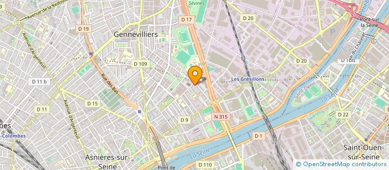 localisation de l'entreprise MONSIEUR ABDELKARIM BARKAOUI à GENNEVILLIERS