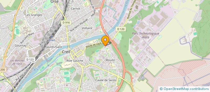 localisation de l'entreprise MONSIEUR ABDELKARIM BELADASSI  CREIL