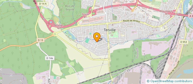 localisation de l'entreprise MONSIEUR ABDELKARIM BENOUZZA  TERVILLE