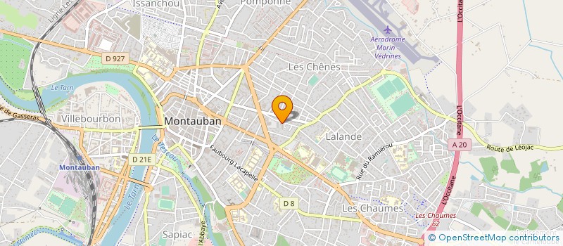 localisation de l'entreprise MONSIEUR ABDELKARIM BOUNANAA  MONTAUBAN