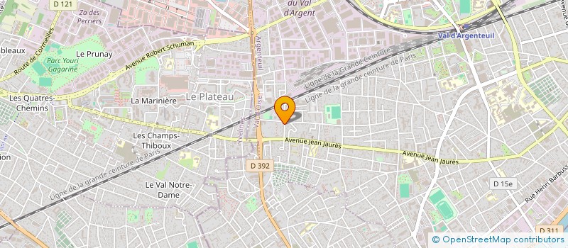 localisation de l'entreprise MONSIEUR ABDELKARIM CHOUBANE  ARGENTEUIL