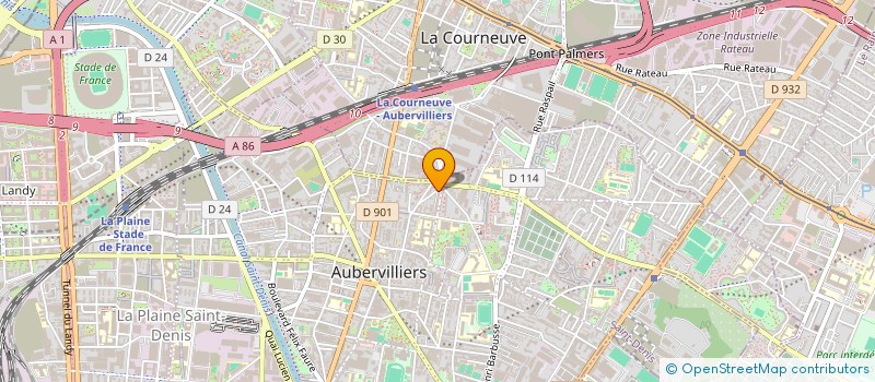 localisation de l'entreprise MONSIEUR ABDELKARIM ELOMARI  AUBERVILLIERS