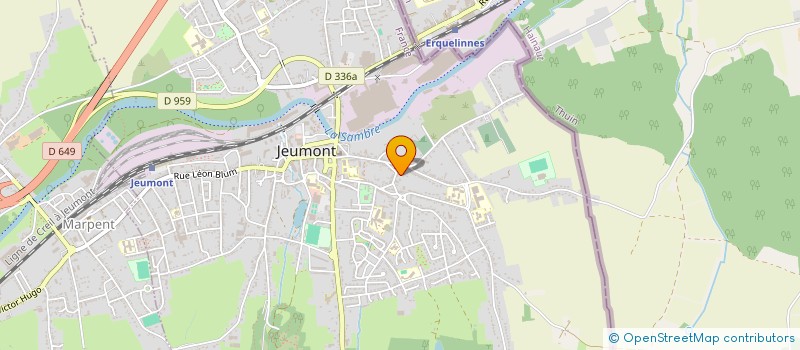 localisation de l'entreprise MONSIEUR ABDELKARIM FARCHICH  JEUMONT