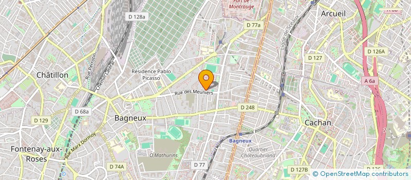 localisation de l'entreprise MONSIEUR ABDELKARIM HARROUCHI à BAGNEUX