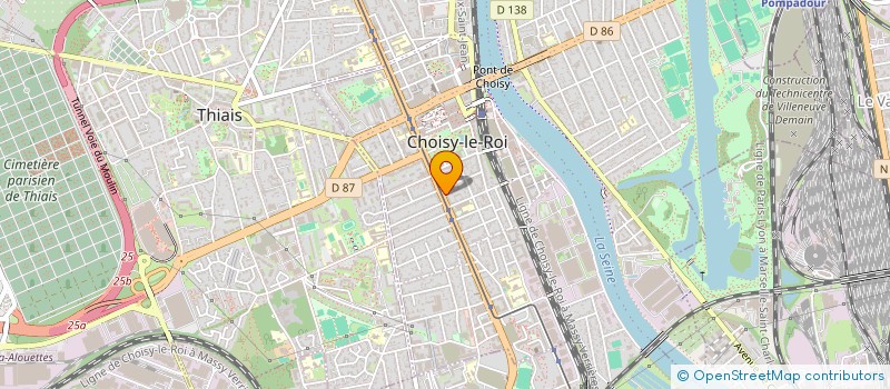 localisation de l'entreprise MONSIEUR ABDELKARIM KAMOUMIA  CHOISY-LE-ROI