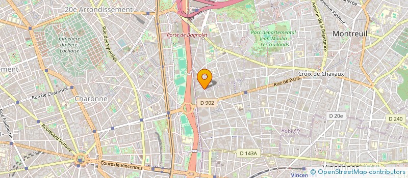 localisation de l'entreprise MONSIEUR ABDELKARIM KEBASSE  BAGNOLET