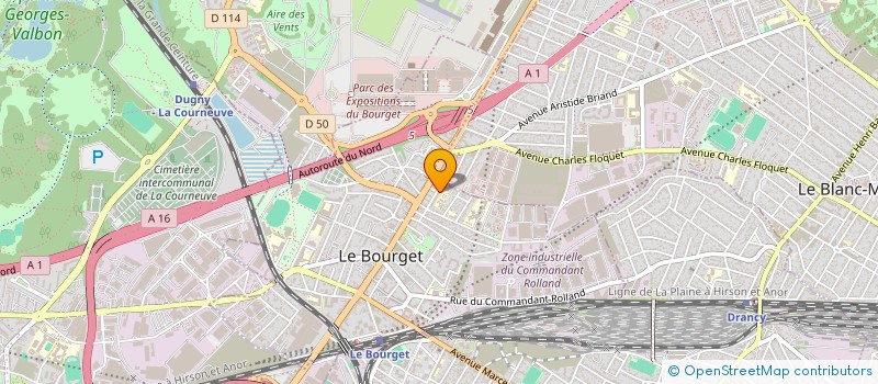 localisation de l'entreprise MONSIEUR ABDELKARIM KHALDI à LE BOURGET