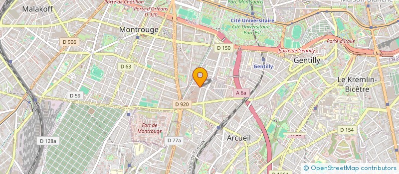 localisation de l'entreprise MONSIEUR ABDELKARIM LAJMI  ARCUEIL