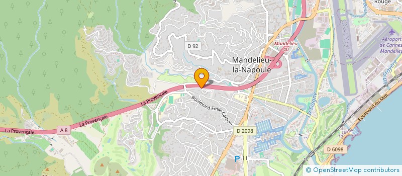 localisation de l'entreprise MONSIEUR ABDELKARIM MEGROUS  MANDELIEU-LA-NAPOULE