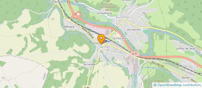 localisation de l'entreprise MONSIEUR ABDELKARIM MISSOUM  ARCHES