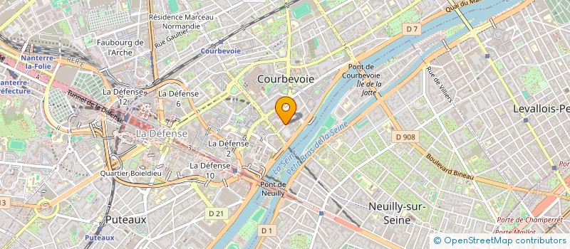 localisation de l'entreprise MONSIEUR ABDELKARIM ZERAOULIA à COURBEVOIE