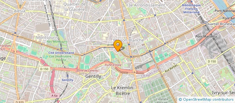 localisation de l'entreprise MONSIEUR ABDELKERIM MELLOULI  PARIS 13