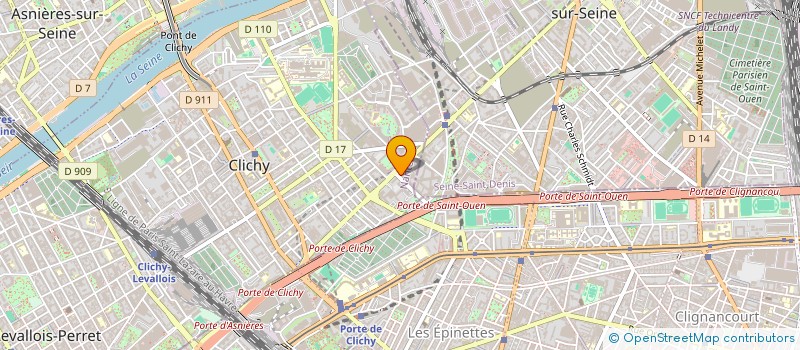 localisation de l'entreprise MONSIEUR ABDELKHALEK MOUKTASSI BILLAH à CLICHY