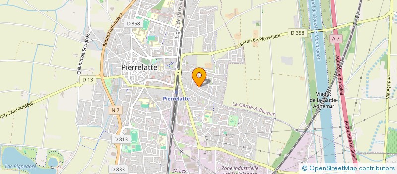 localisation de l'entreprise MONSIEUR ABDELKHALEK ZERGUIT  PIERRELATTE