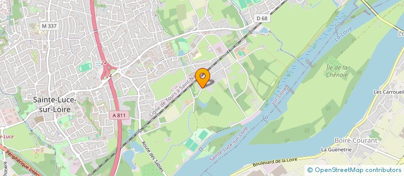 localisation de l'entreprise MONSIEUR ABDELKODDOUS MOUZI  SAINTE-LUCE-SUR-LOIRE