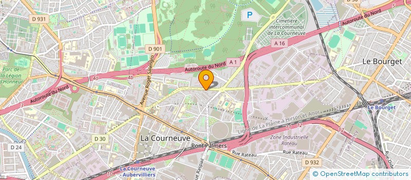 localisation de l'entreprise MONSIEUR ABDELKRIM AISSAOUI à LA COURNEUVE