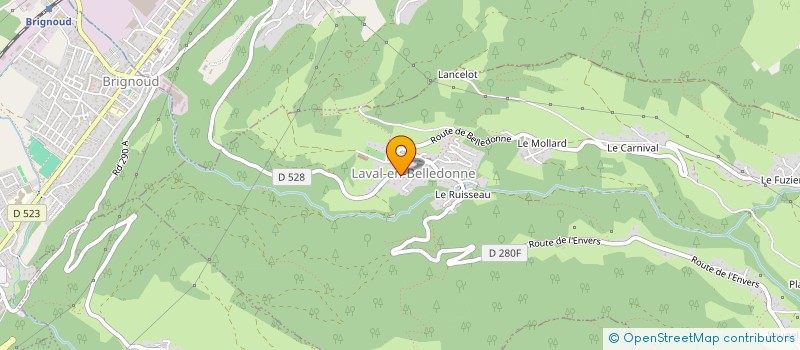 localisation de l'entreprise MONSIEUR ABDELKRIM ALOUI  LAVAL-EN-BELLEDONNE