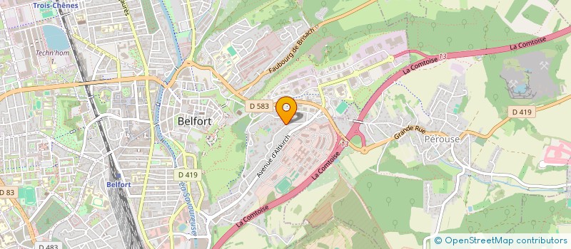 localisation de l'entreprise MONSIEUR ABDELKRIM AOUDANE à BELFORT