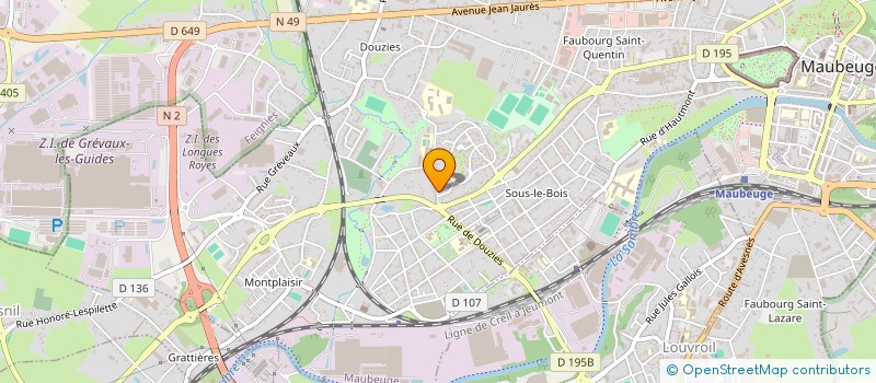 localisation de l'entreprise MONSIEUR ABDELKRIM AZZEDINE  MAUBEUGE