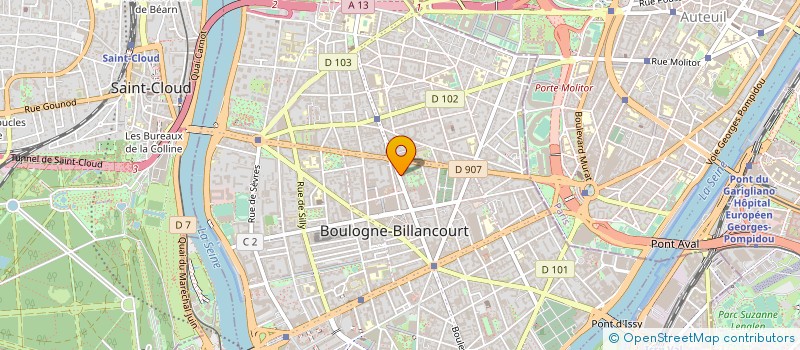 localisation de l'entreprise MONSIEUR ABDELKRIM BAKIR à BOULOGNE-BILLANCOURT