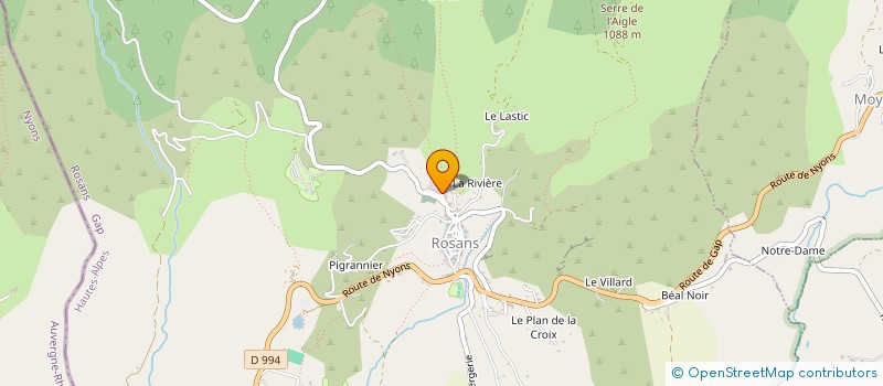 localisation de l'entreprise MONSIEUR ABDELKRIM BENYAMINA  ROSANS