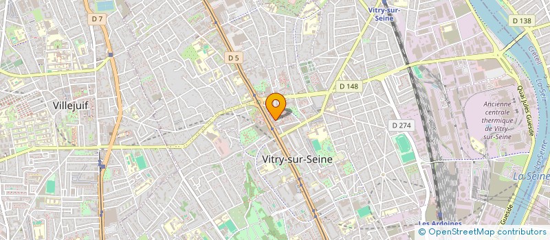 localisation de l'entreprise MONSIEUR ABDELKRIM BOUCEKINE  VITRY-SUR-SEINE