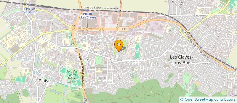 localisation de l'entreprise MONSIEUR ABDELKRIM BOUMIA  LES CLAYES-SOUS-BOIS