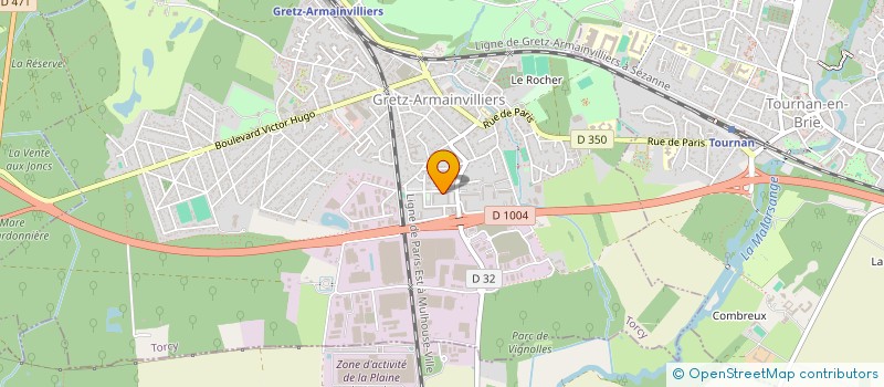 localisation de l'entreprise MONSIEUR ABDELKRIM BOURMANA  GRETZ-ARMAINVILLIERS