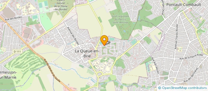 localisation de l'entreprise MONSIEUR ABDELKRIM CHENTOUF à LA QUEUE-EN-BRIE