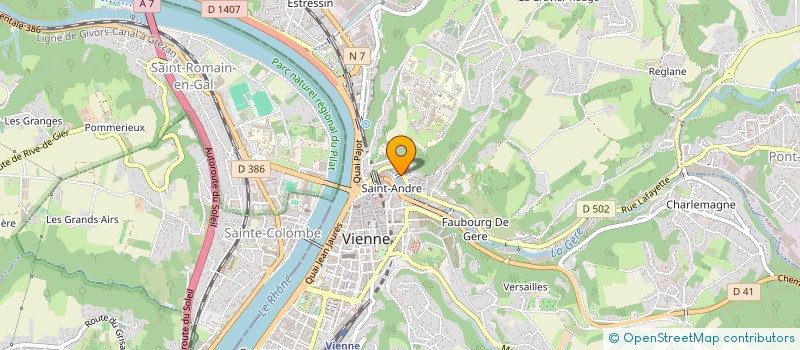 localisation de l'entreprise MONSIEUR ABDELKRIM CHERIFI à VIENNE