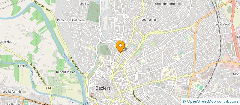 localisation de l'entreprise MONSIEUR ABDELKRIM DIAB  BEZIERS