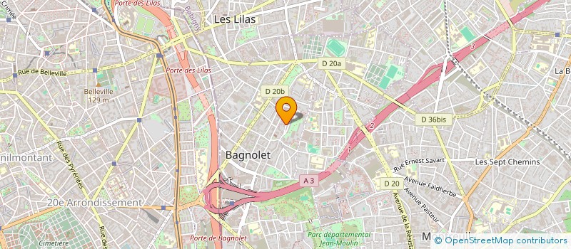 localisation de l'entreprise MONSIEUR ABDELKRIM DJEKRIF à BAGNOLET