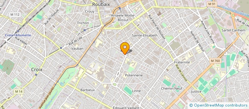 localisation de l'entreprise MONSIEUR ABDELKRIM EL KARCHAOUI  ROUBAIX