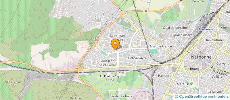 localisation de l'entreprise MONSIEUR ABDELKRIM HANZAZ  NARBONNE