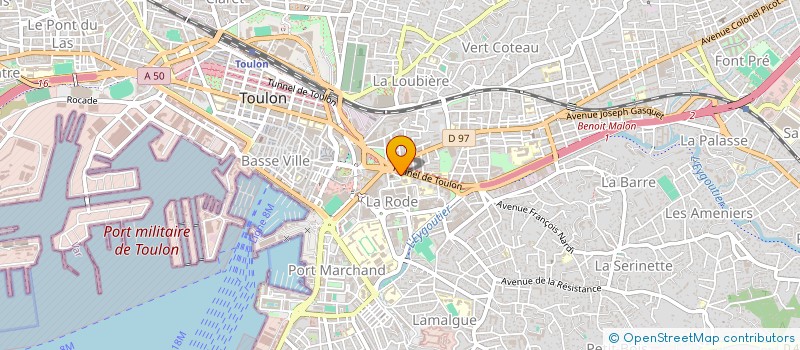 localisation de l'entreprise MONSIEUR ABDELKRIM HOCEINAT  TOULON