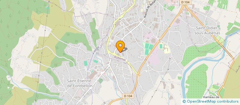 localisation de l'entreprise MONSIEUR ABDELKRIM KADA à AUBENAS