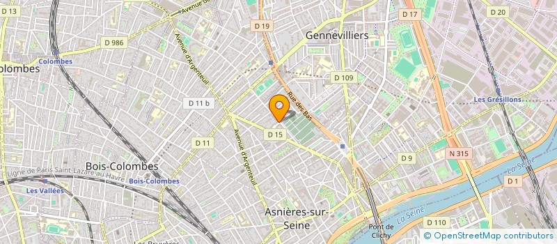 localisation de l'entreprise MONSIEUR ABDELKRIM KECHBIT à BOIS-COLOMBES