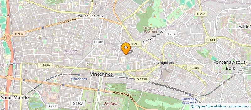 localisation de l'entreprise MONSIEUR ABDELKRIM LADJILI  VINCENNES