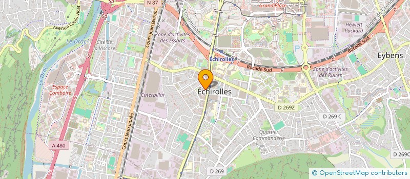 localisation de l'entreprise MONSIEUR ABDELKRIM LAZAAR  ECHIROLLES