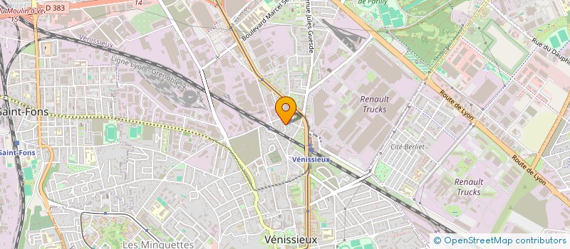 localisation de l'entreprise MONSIEUR ABDELKRIM MAHNI  VENISSIEUX