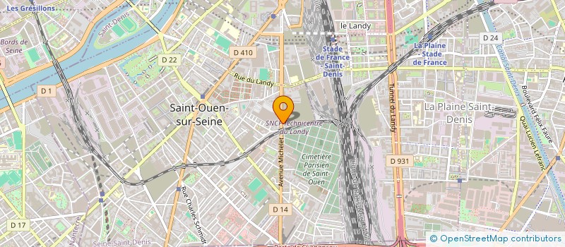 localisation de l'entreprise MONSIEUR ABDELKRIM MEGHERBI à SAINT-OUEN-SUR-SEINE