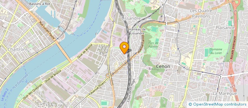 localisation de l'entreprise MONSIEUR ABDELKRIM MERJOUI  CENON